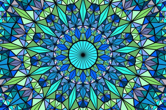 Download Triangle Mosaic Mandala Background - Premium Bundle