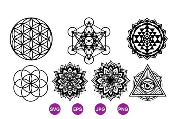 Download Sacred Geometry SVG Designs - Sign Collection