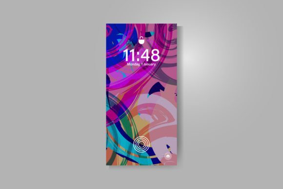 Download Smartphone Screen with Colorful Design - Sign Collection