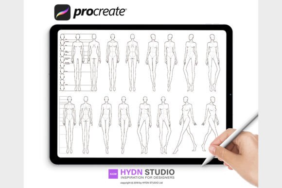 Download 10 Head Fashion Body Poses Design - Sign Collection