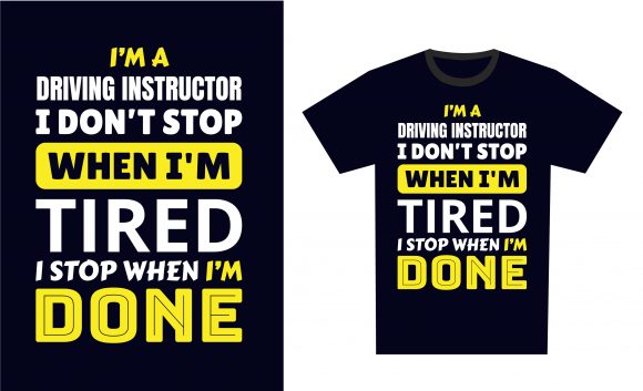 Download Driving Instructor T-Shirt Design - Sign Collection