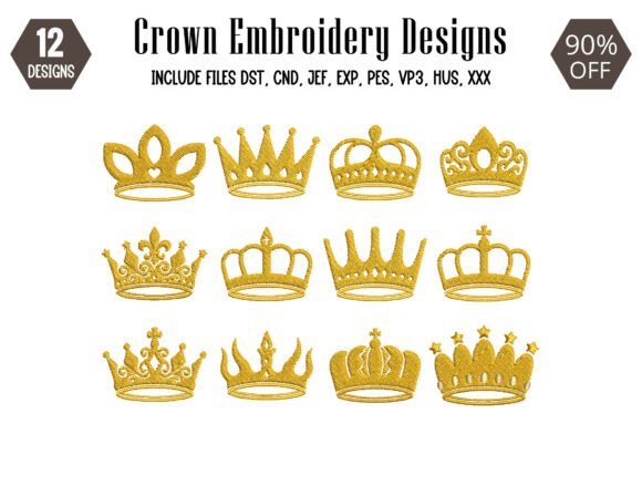Download Royal Crown Embroidery Design - Sign Collection