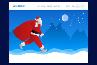 Download Christmas Concept of Header Web Design for Landing Page - Sign Collection
