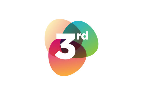 Download Number Third Logo Colorful Design Vector - Sign Collection