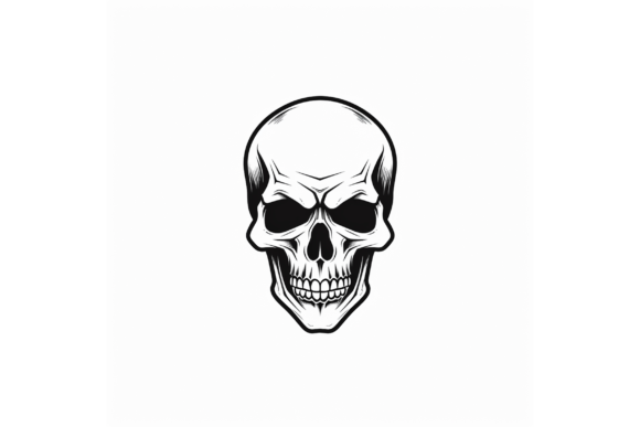 Download Flaming Skull Logo Nail Hand Drawing - Hand Collection