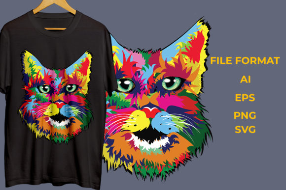 Download CAT COLORFUL DESIGN - Sign Collection