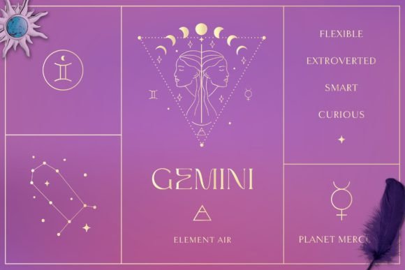 Download Gemini Zodiac Sign Logo Branding Design. - Sign Collection