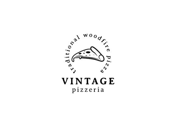 Download Slice Pizza Vintage Logo Design - Sign Collection