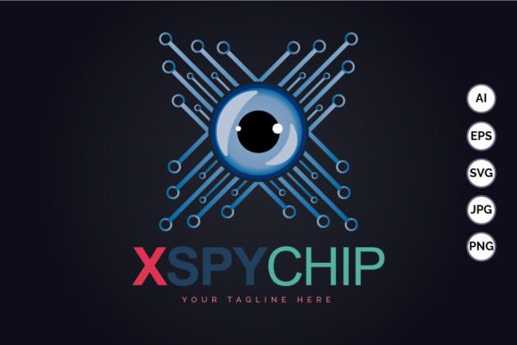 Download Eye Balls Letter X Spy Chip Logo Design - Sign Collection