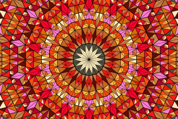 Download Triangle Mosaic Mandala Background - Premium Bundle