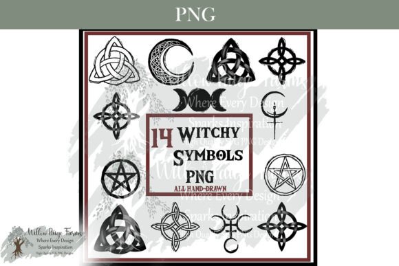 Download Witchy Symbols PNG Bundle Mystic Designs - Sign Collection