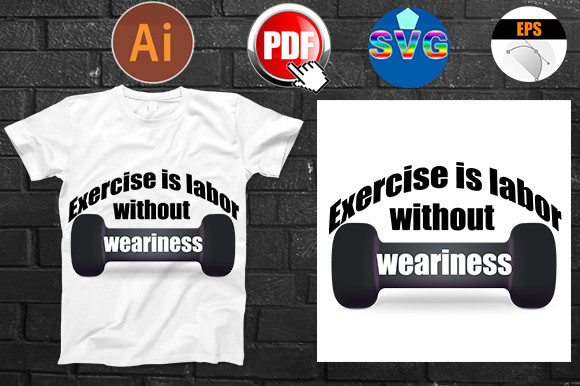 Download Exercise  T-shirt  Design - Sign Collection