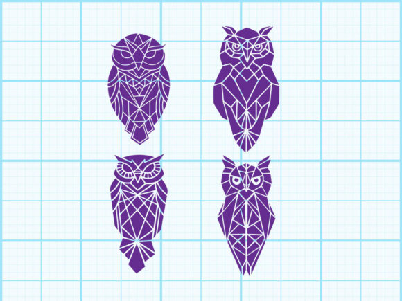 Download Owl Head Geometrical Design - Sign Collection