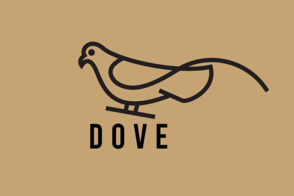 Download Dove Bird Minimalist Logo Design Templat - Sign Collection
