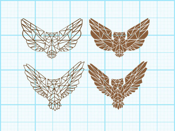 Download Owl Fly Geometrical Design - Sign Collection