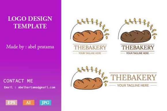 Download Bread Logo Template Design Vol. 2 - Sign Collection