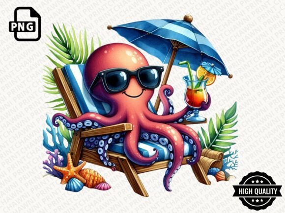 Download Animals Relaxing on Beach Clipart PNG - Relaxing Collection