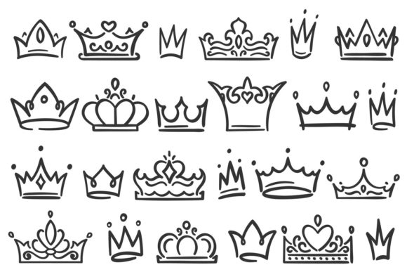 Download Hand Drawn Crown - Hand Collection