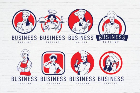 Download Chef Logo Design Bundle SVG - Sign Collection