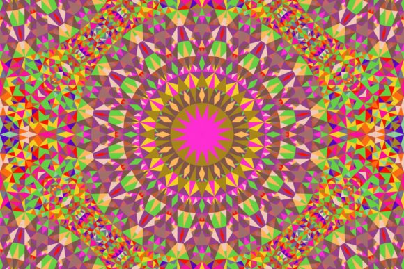 Download Abstract Triangle Mandala Background - Triangle Collection