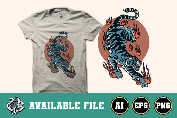 Download Oriental Tiger T-shirt Design - Sign Collection