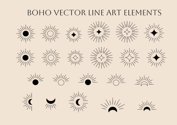 Download Boho Minimalist Logo Design Element - Sign Collection